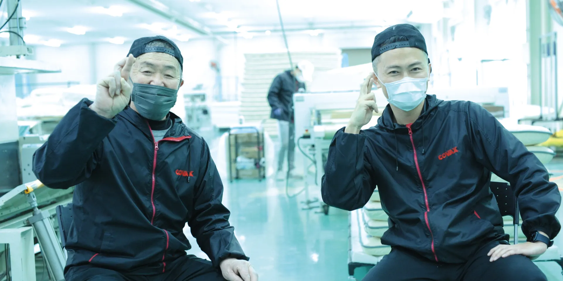 Shida Toshio · Manufacturing dept. · final inspection & needle check · packing