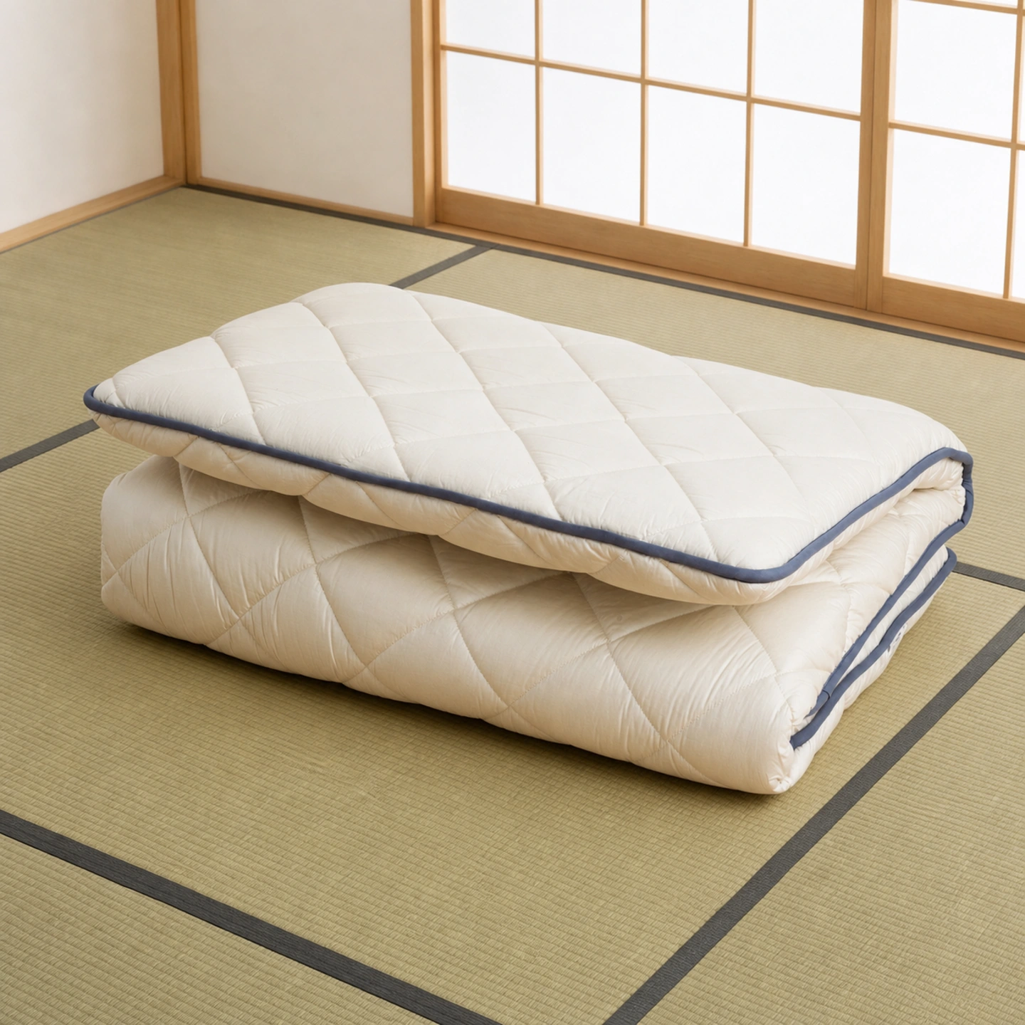 HIMARI folded on tatami in a Japanese room